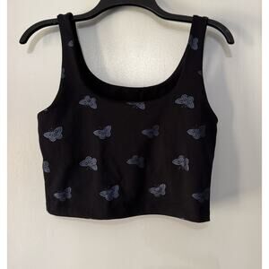 Beyond Yoga Butterfly Shine Cropped Tank Women’s Size Medium Y2K Athleisure